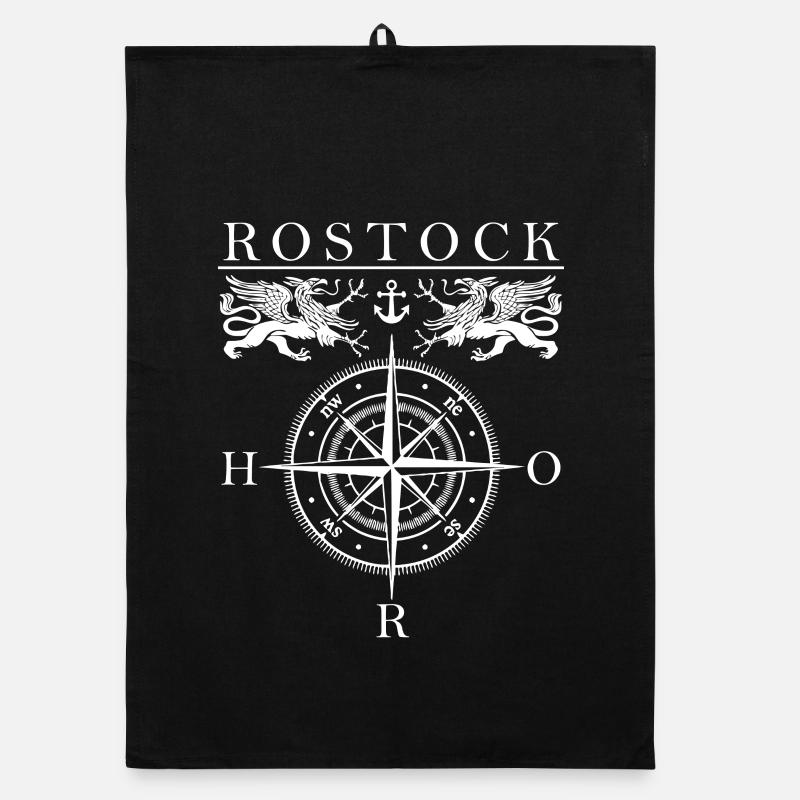 Rostock Compass Organic dish towel