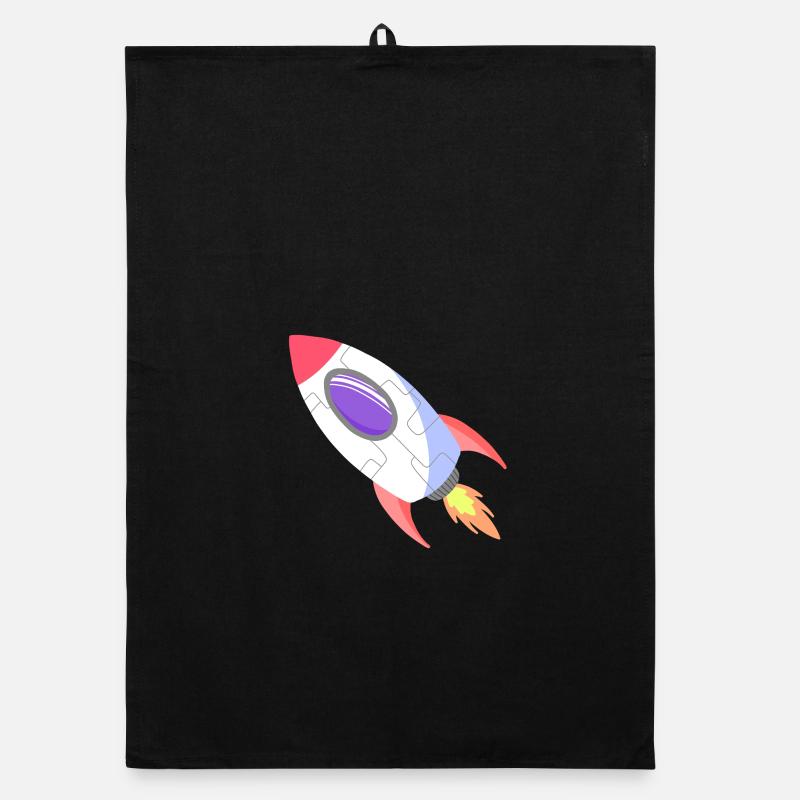 Space Rocket Pop Comic Torchon bio