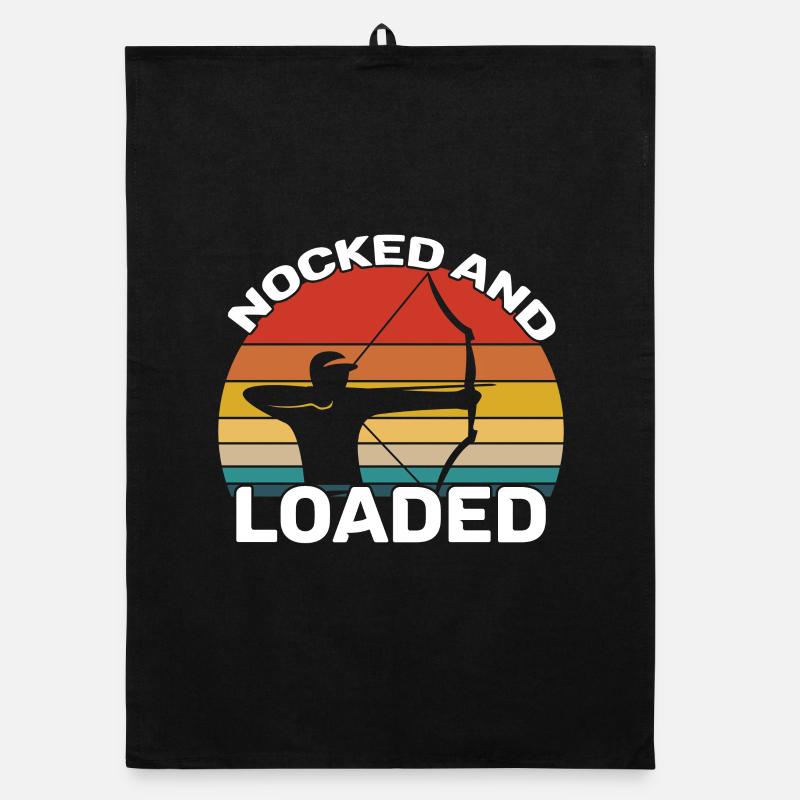 Archery - Nocked And Loaded Organic dish towel
