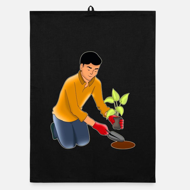 Gartenarbeit Organic Geschirrtuch