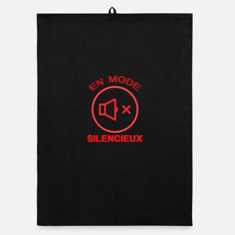 MUTE SILENT MODE Organic dish towel