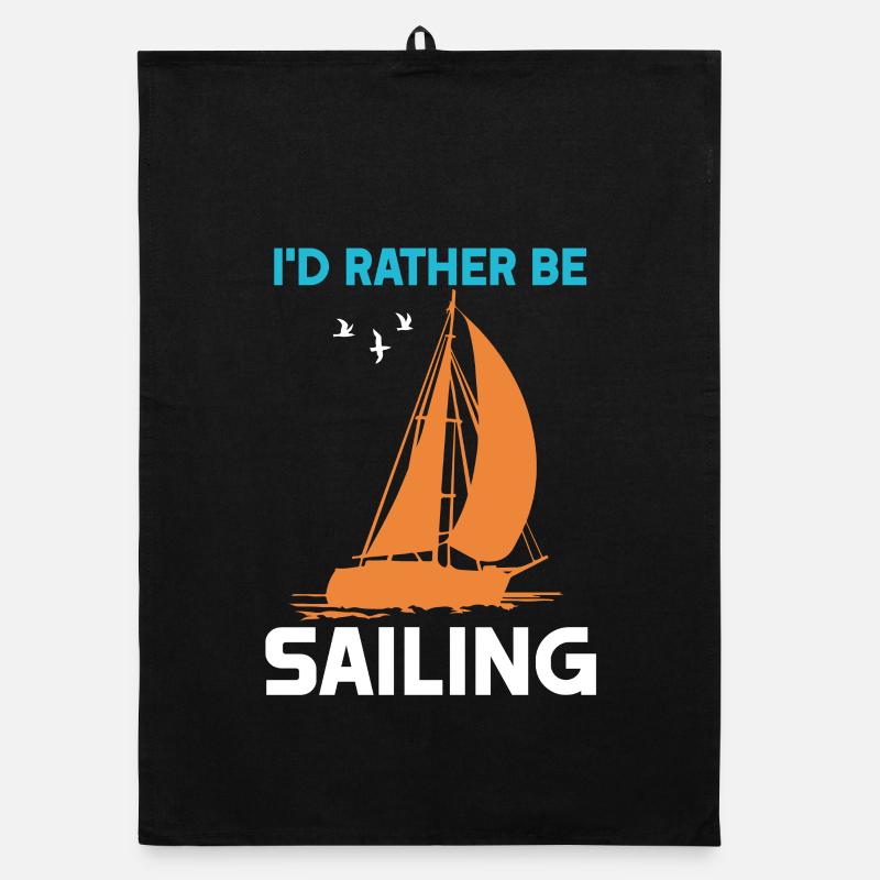 I'd rather be Sailing Organic dish towel