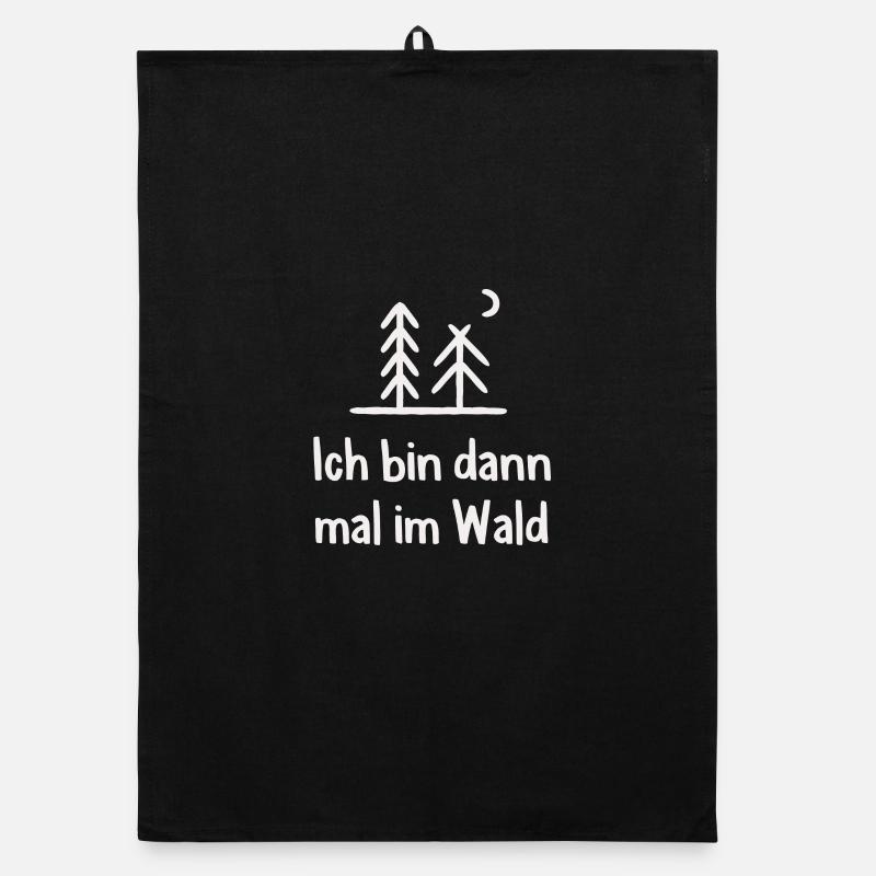 Wald Waldarbeiter Holzfäller Organic Geschirrtuch