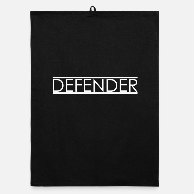 Defender Line lettering Organic dish towel