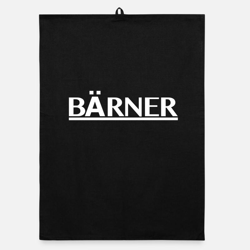 Bärner Unterstrich Typo Logo Organic Geschirrtuch