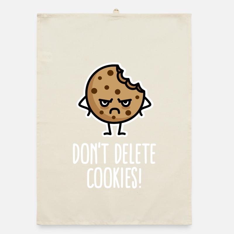 Do not delete cookies funny computer nerd humor Organic dish towel