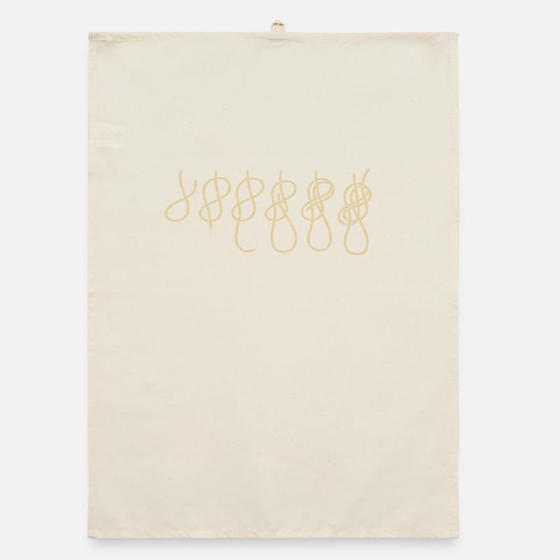 Evolution climbing climbing knot eighth knot Organic dish towel