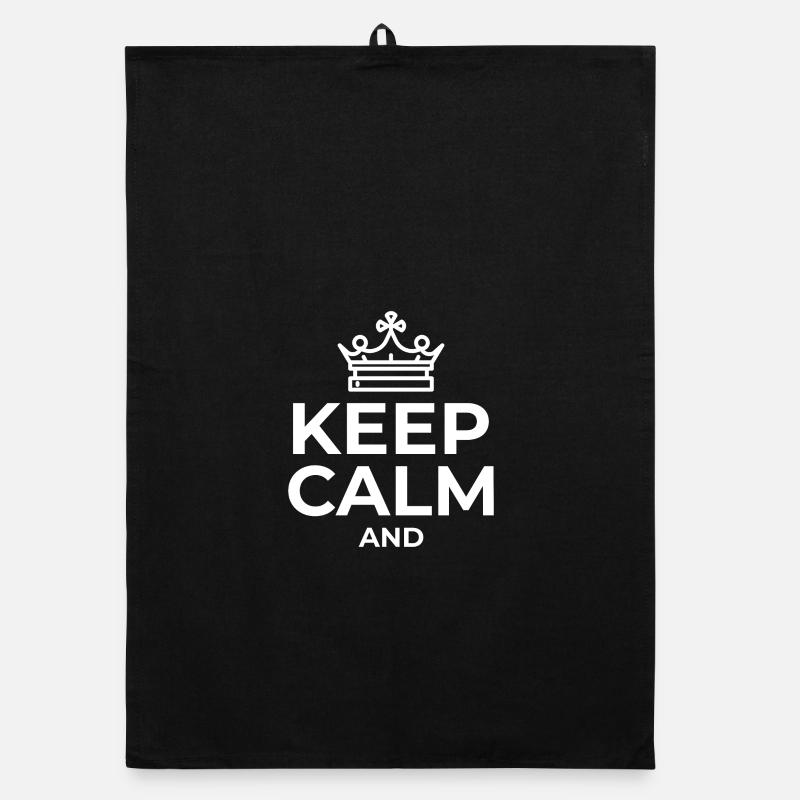 keep calm tshirt Create your own Organic Geschirrtuch