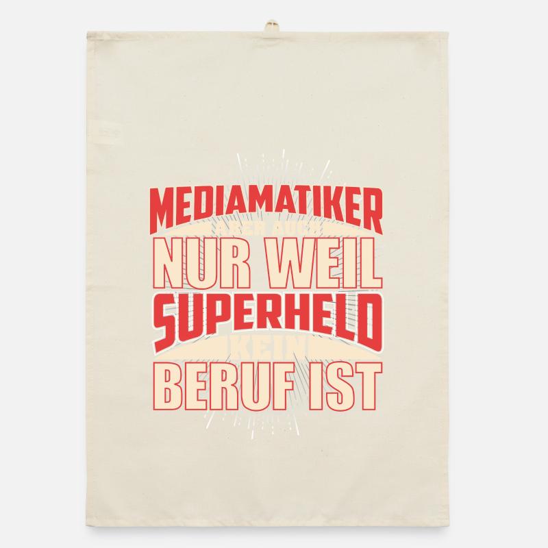 Mediamatiker Superheld Organic Geschirrtuch