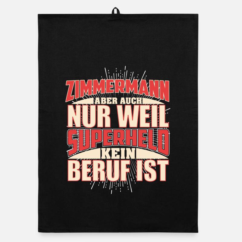 Zimmermann Superheld Organic Geschirrtuch