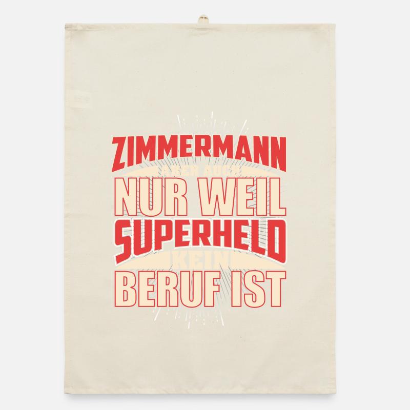 Zimmermann Superheld Organic Geschirrtuch