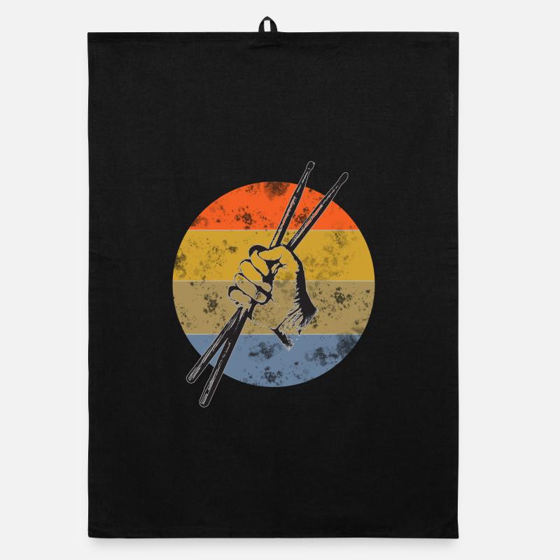 Drums sticks drummer Organic dish towel