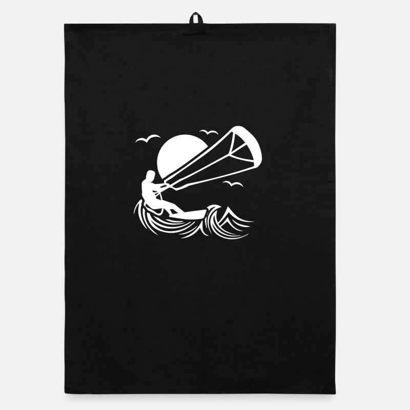 Kitesurfer gift idea Organic dish towel