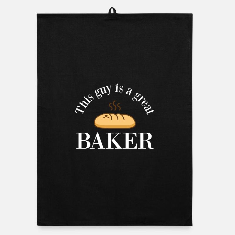 This guy is a great baker - bakery Organic dish towel