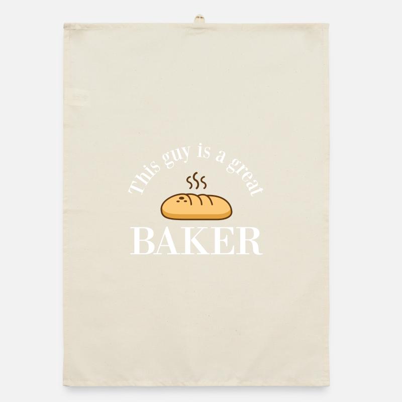 This guy is a great baker - bakery Organic dish towel