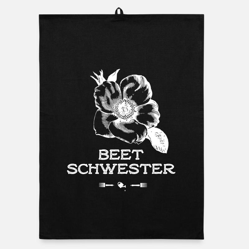 schwester Beet Rose Gärtnern Blumen Garten funny Organic Geschirrtuch