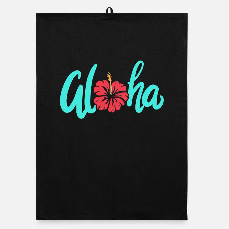 Aloha - Organic Geschirrtuch - Schwarz