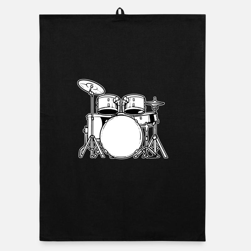 Drums Drummer Organic dish towel
