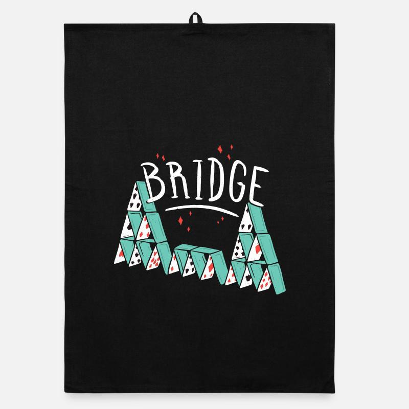 Bridge Card Game Organic dish towel