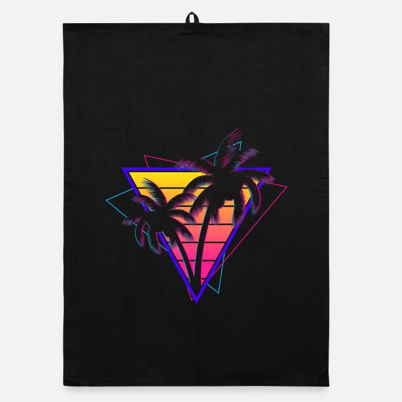 Synthwave Vaporwave Sunset Retro 80s 90s Torchon bio