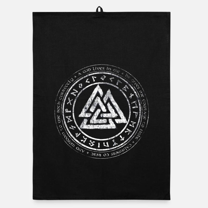 Valknut Viking Celger Ceten Germanen noeud runen Torchon bio