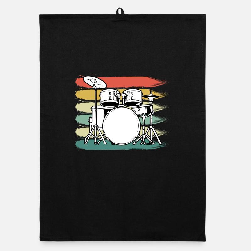 Drums Drummer Organic dish towel