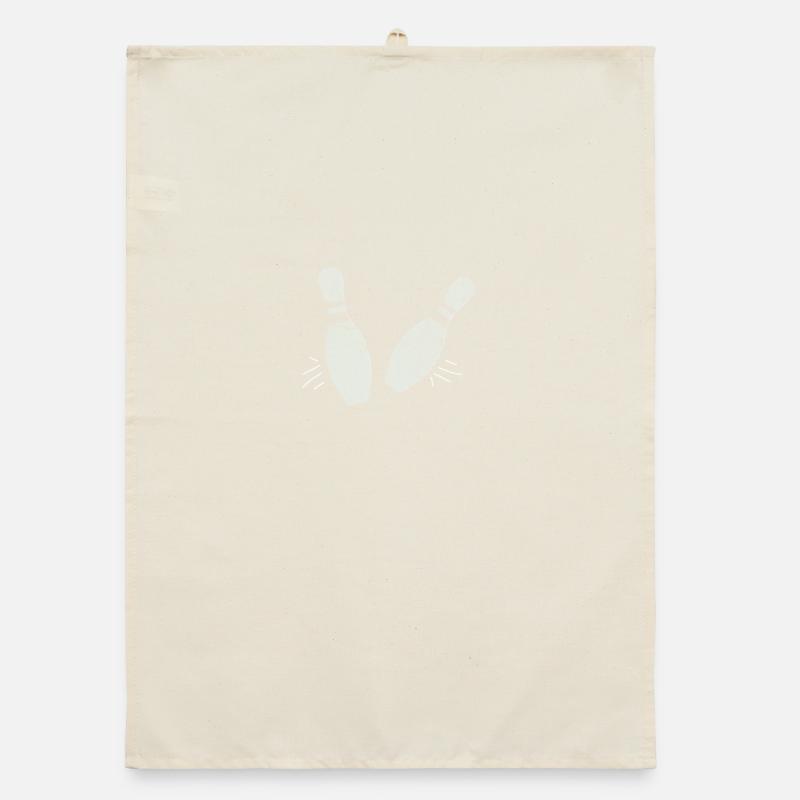 bowling pins Organic dish towel