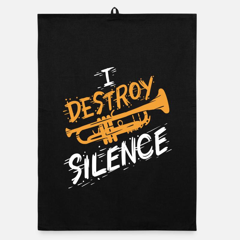 Trompete Trompeter Organic Geschirrtuch