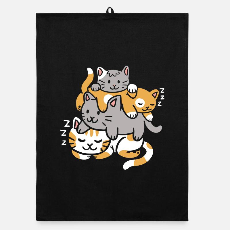 Cats Kitten Organic dish towel