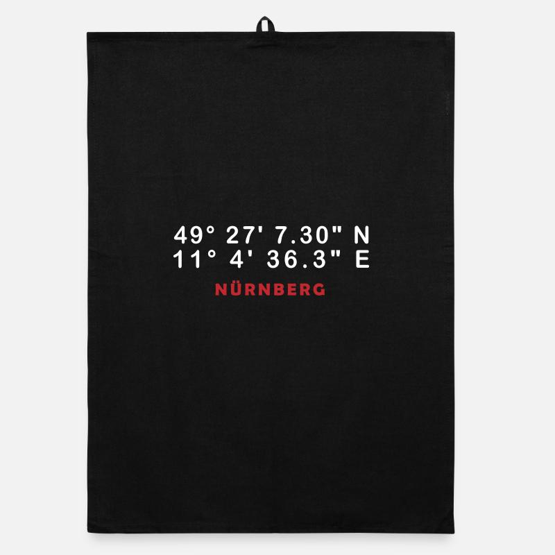 Nuremberg Coordinates Emblem Organic dish towel