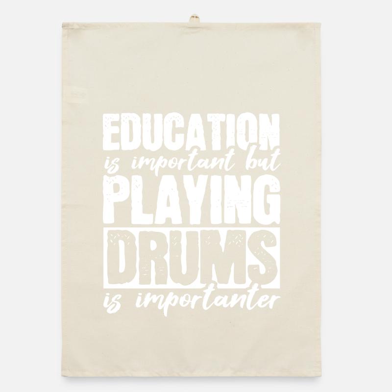Drums drummer Organic dish towel