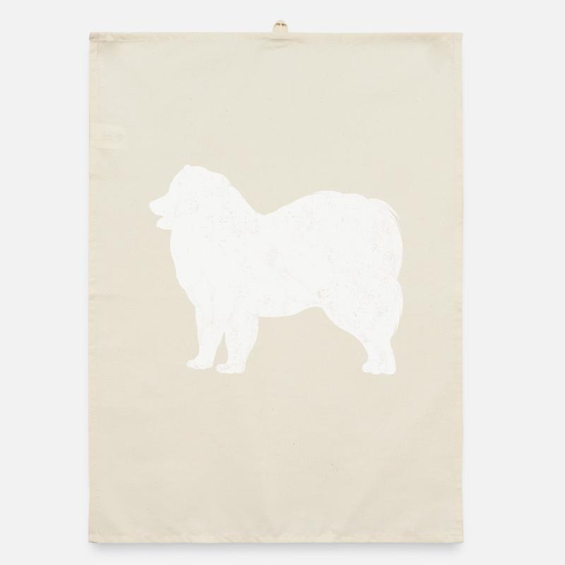 Samoyed Samoyed propriétaire de chien Torchon bio