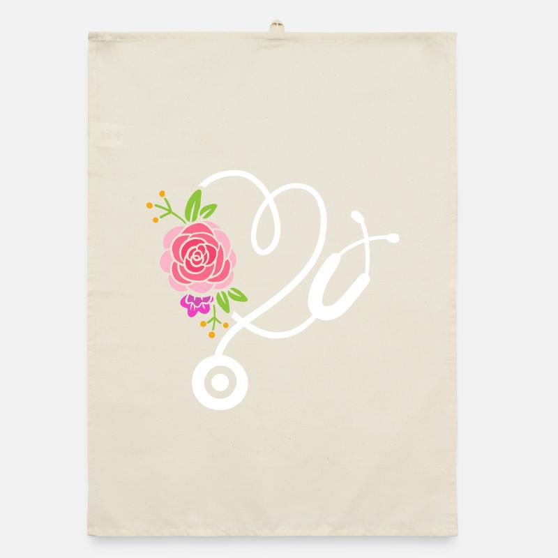 Stethoskop Doktor Krankenschwester Organic Geschirrtuch