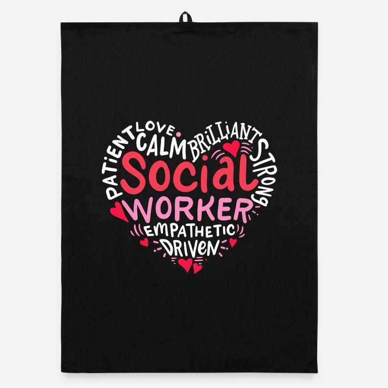 Social worker Organic dish towel