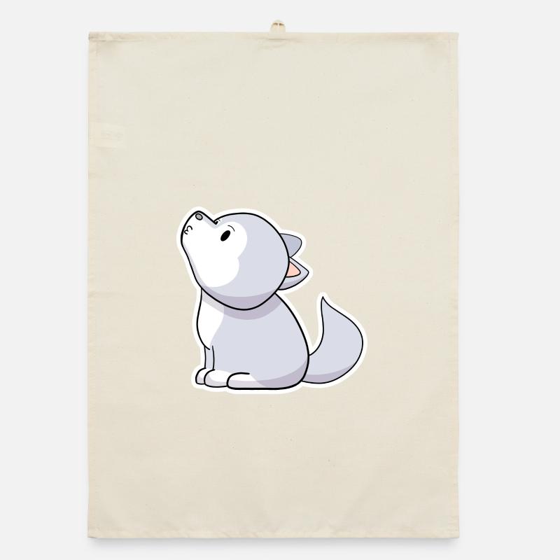 wolf Organic dish towel