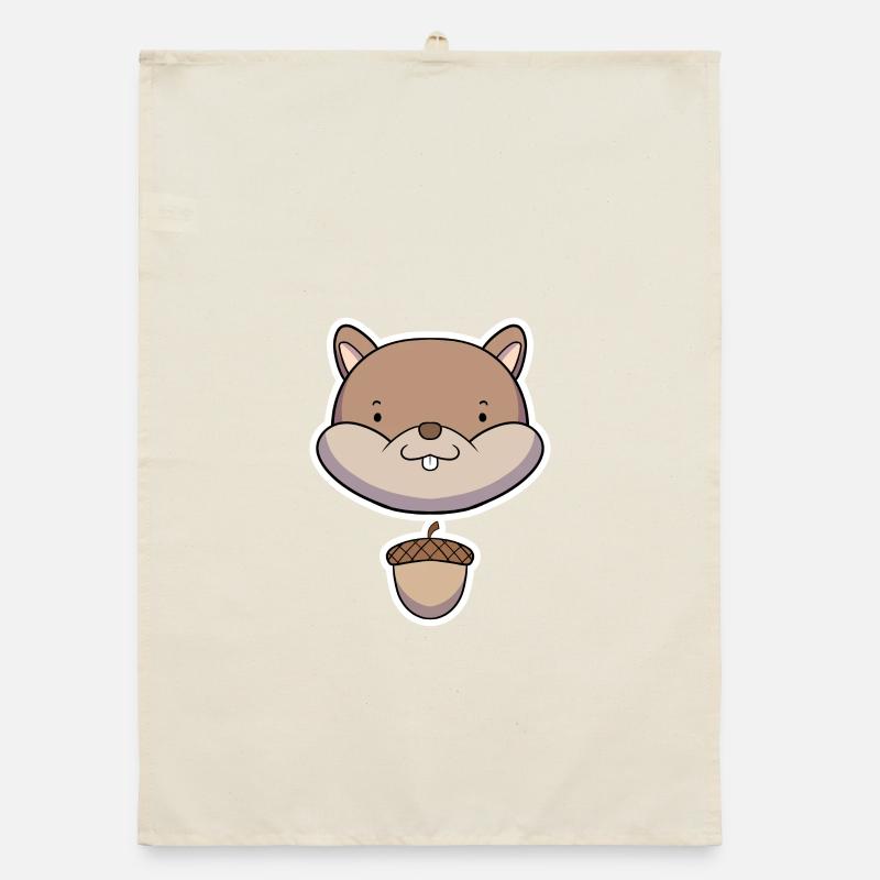 squirrel Organic dish towel