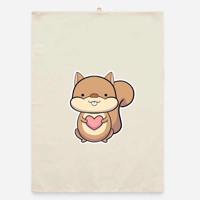 Eichhörnchen Organic Geschirrtuch