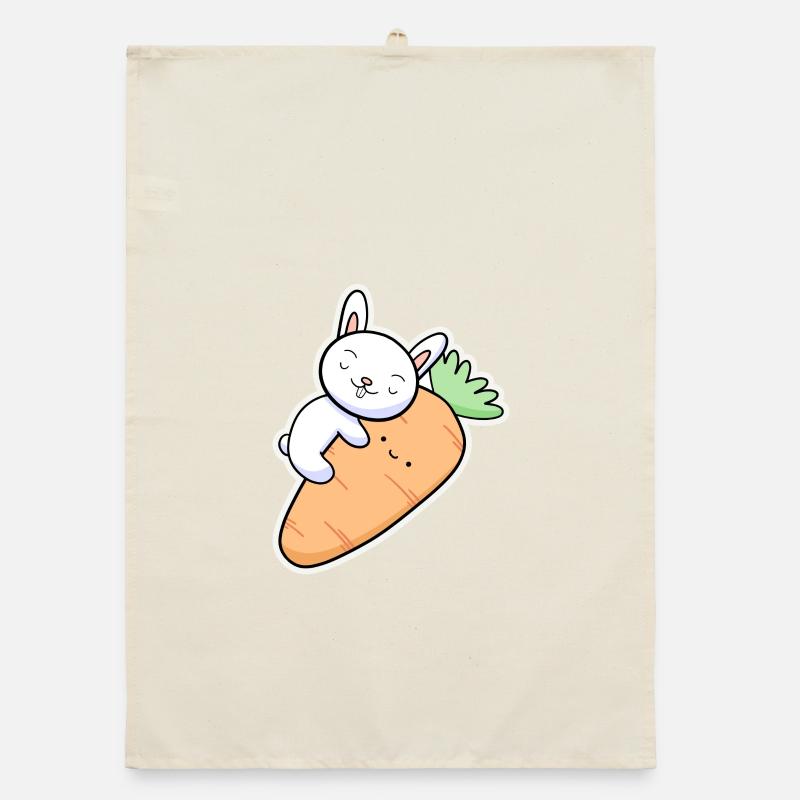 Carrot Rabbit Organic dish towel