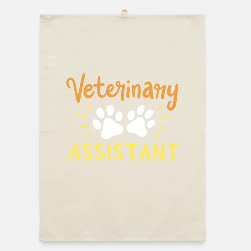 Veterinary Assistant Vet Tech Organic dish towel