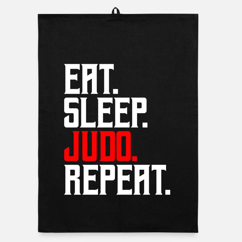 Judo - Organic Geschirrtuch - Schwarz