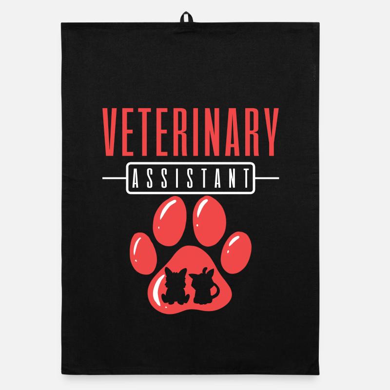 Veterinary Assistant Vet Tech Organic dish towel