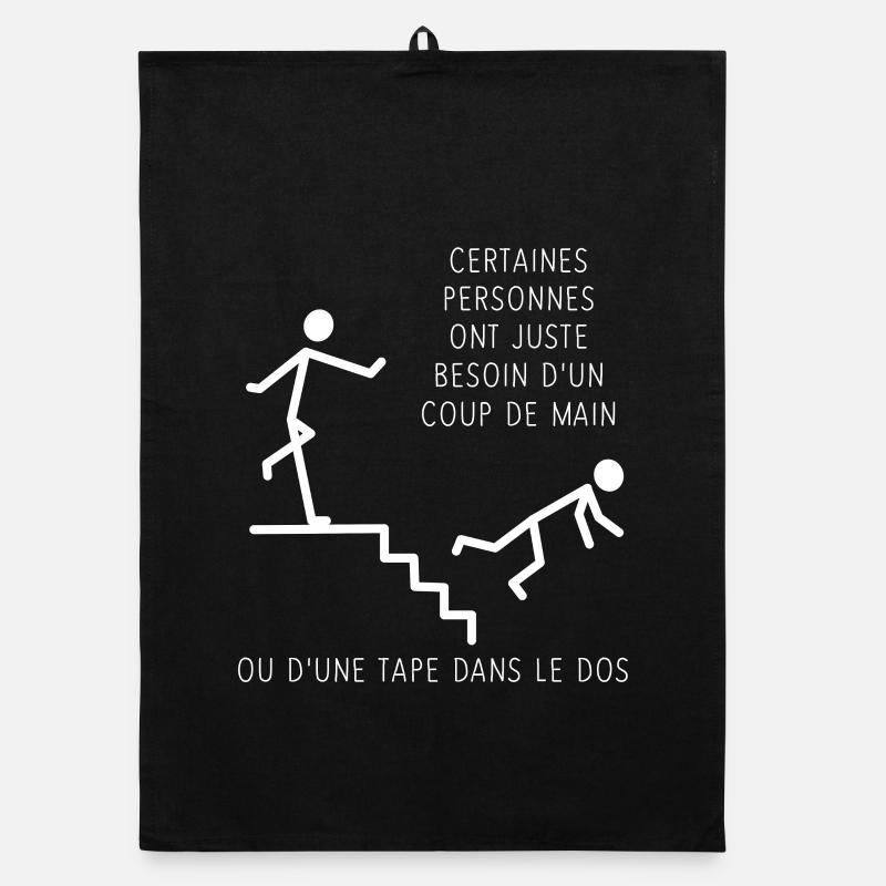 Coup de main ou tape dans le dos Torchon bio