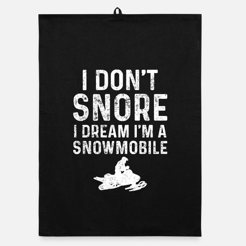 Snowmobile Snowmobiling Snowmobilers Organic dish towel