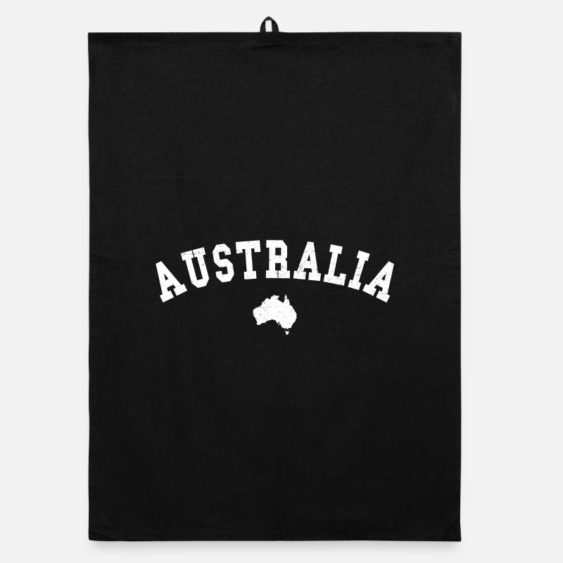 Australia Arc Contour Map Organic dish towel