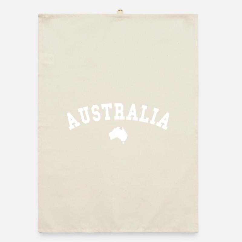 Australia Arc Contour Map Organic dish towel