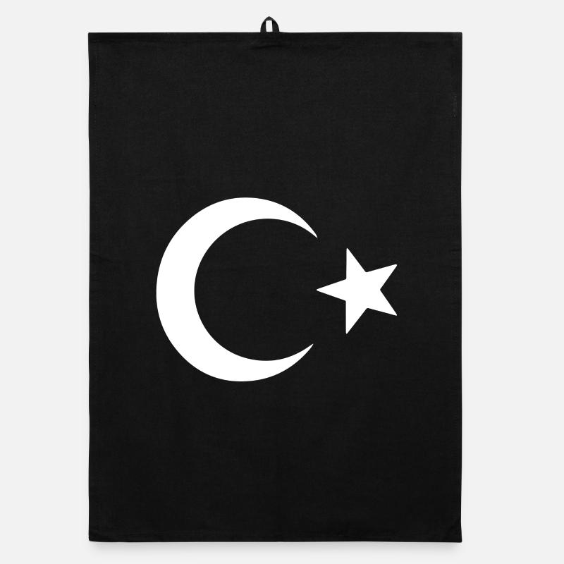 Fierté et tradition – Drapeau de la Turquie Torchon bio