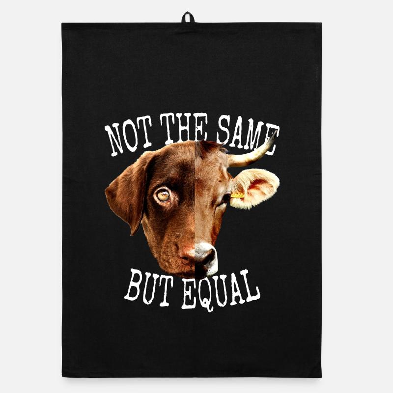 Vegan Not The Same But Equal Vegetarier Tierfreund Organic Geschirrtuch