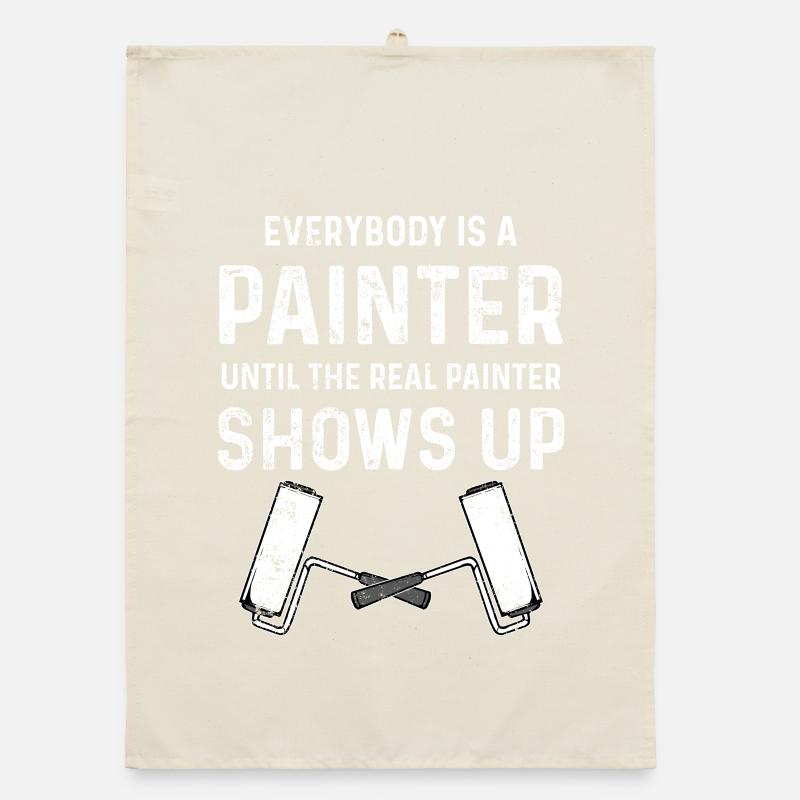 Painter paint brush Organic dish towel