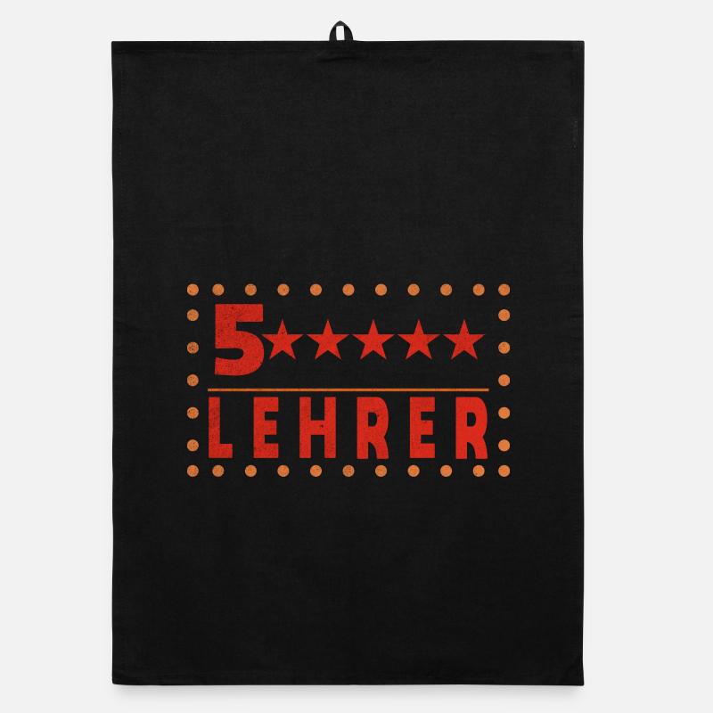 5 Sterne Lehrer / Bester Lehrer Organic Geschirrtuch