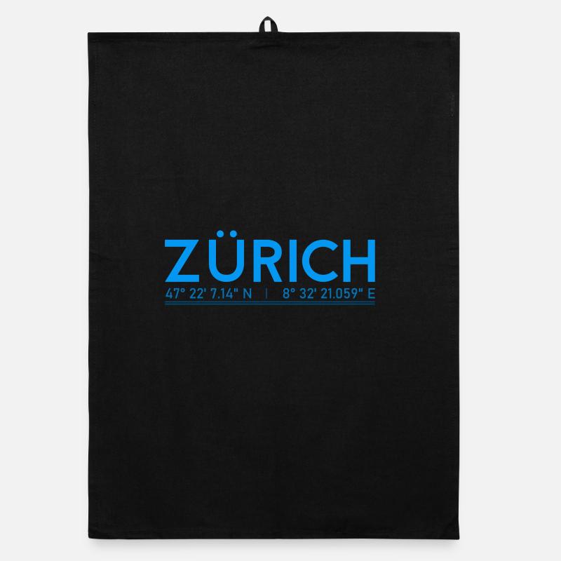 Zurich coordinates Organic dish towel